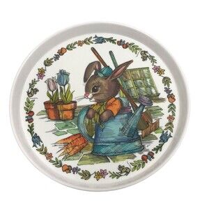 Vintage‎ Childrens SiLite Chicago Plastic Melamine Plate Peter Rabbit Bunny 3101